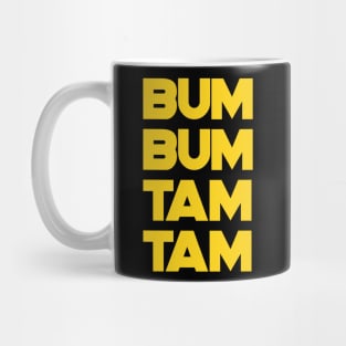 Bum Bum Tam Tam T-Shirt Yellow Text Mug